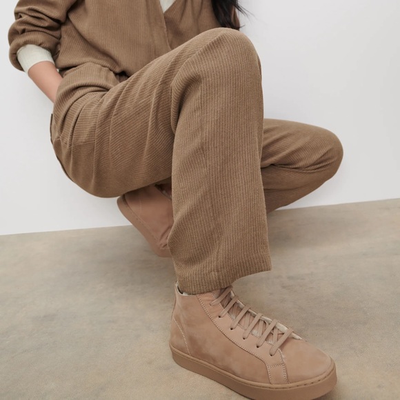 ZARA LEATHER SNEAKERS WITH FUR LINING - Picture 4 of 11